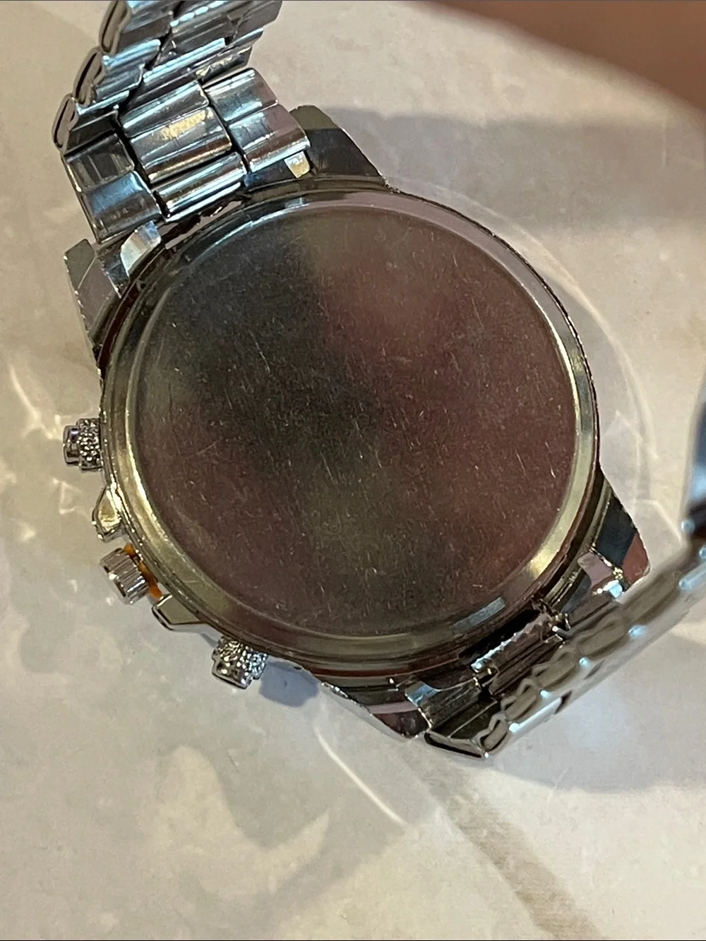 Geneva Blue Dial Silver-Tone Chronograph Watch 46mm